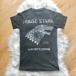 $3/30 GAME OF THRONES House Stark grey T-shirt size small